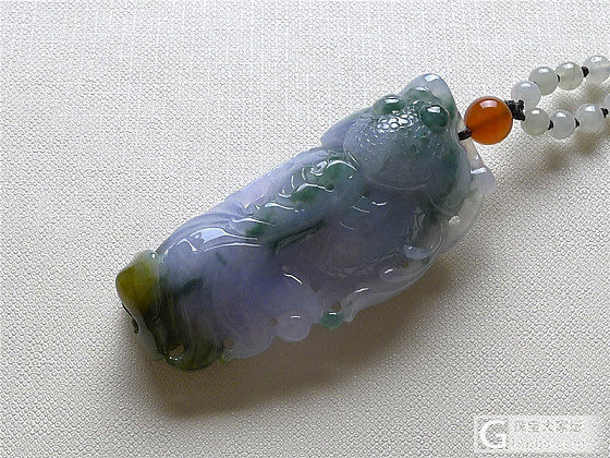 又收了个三彩的挂件，不知道贵了没有~~~~_翡翠
