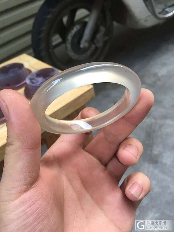 水做的手镯，万里挑一白冰玉髓，_手镯玉髓