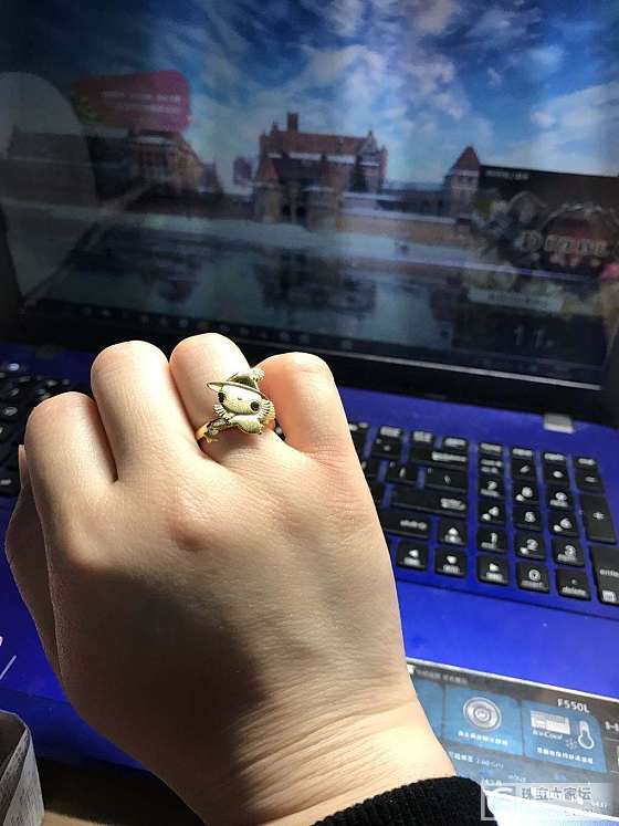 新年第一单，小女巫新年好运来_吊坠戒指K金