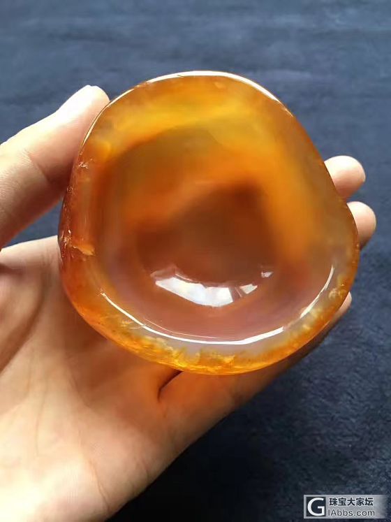 冰黄籽料玛瑙原石茶杯_茶具玛瑙把玩件
