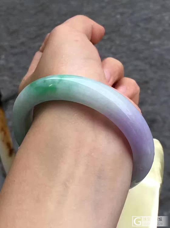 中了春带彩的毒（实物图来了）_手镯翡翠
