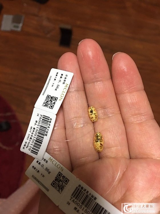 曼卡龙周大福潮宏基明牌金子求打包_配件耳钉金吊坠