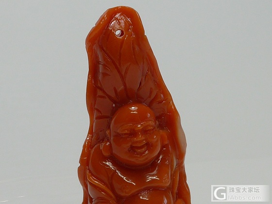 天然無處理MOMO珊瑚 老師傅手工細雕招財彌勒佛公_珊瑚