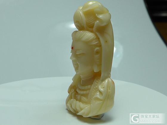 天然無處理台灣深海老珊瑚 老師傅手工細雕觀世音菩薩_雕刻珊瑚