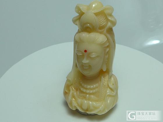 天然無處理台灣深海老珊瑚 老師傅手工細雕觀世音菩薩_雕刻珊瑚