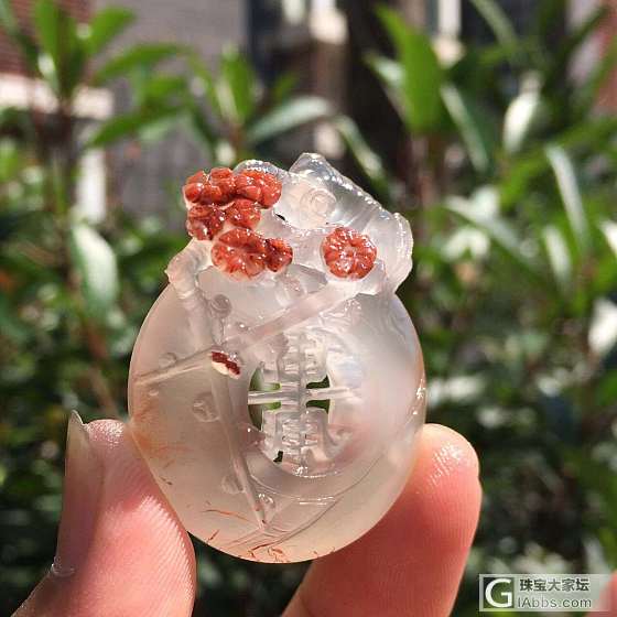 俏色冰飘南红，美！_南红