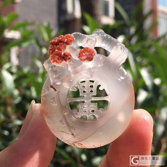 俏色冰飘南红，美！_南红