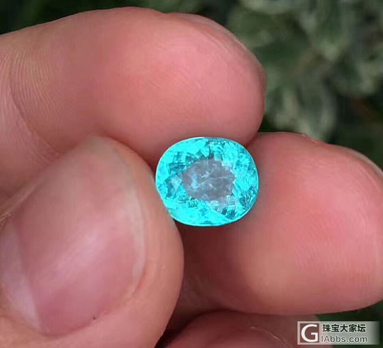 刚入手的帕拉伊巴..这个颜色怎么样？_碧玺刻面宝石