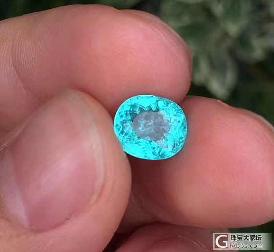 刚入手的帕拉伊巴..这个颜色怎么样？_碧玺刻面宝石
