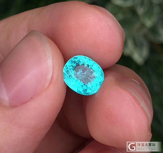 刚入手的帕拉伊巴..这个颜色怎么样？_碧玺刻面宝石