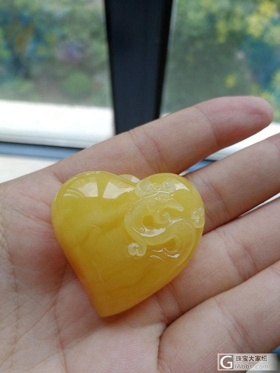 刚入手的，水红包_蜜蜡挂件