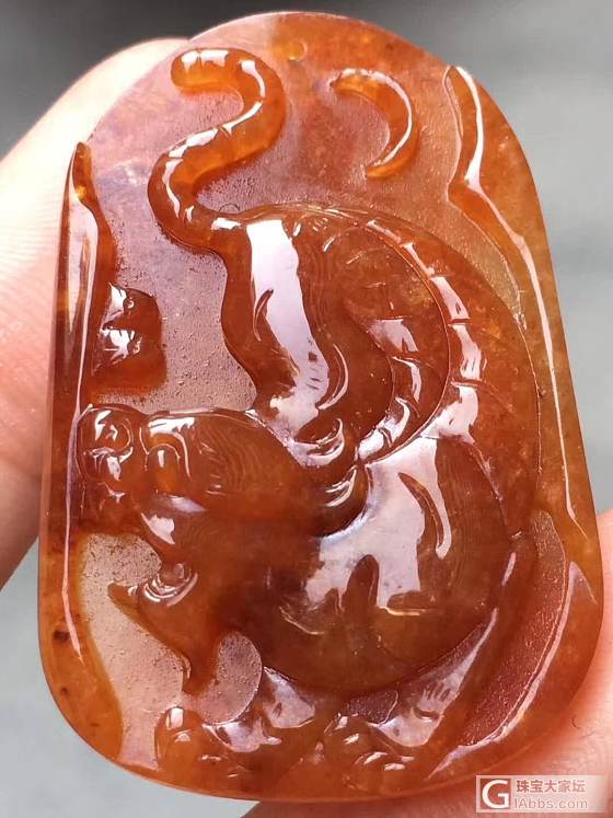 翡翠虎牌_挂饰挂件翡翠