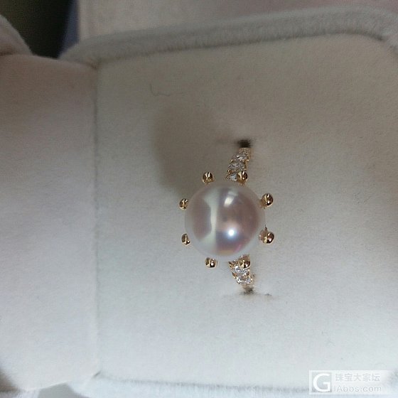 多灾多难的戒指总算搞好。_戒指珍珠