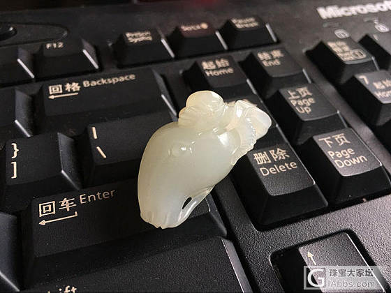 【喆熙美玉】15克羊如意_挂件和田玉