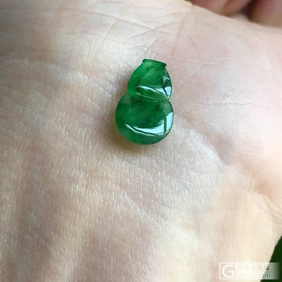 翠领天然缅甸翡翠a货冰种帝王绿葫芦蛋面镶嵌界面裸石阳绿_蛋面戒面翡翠