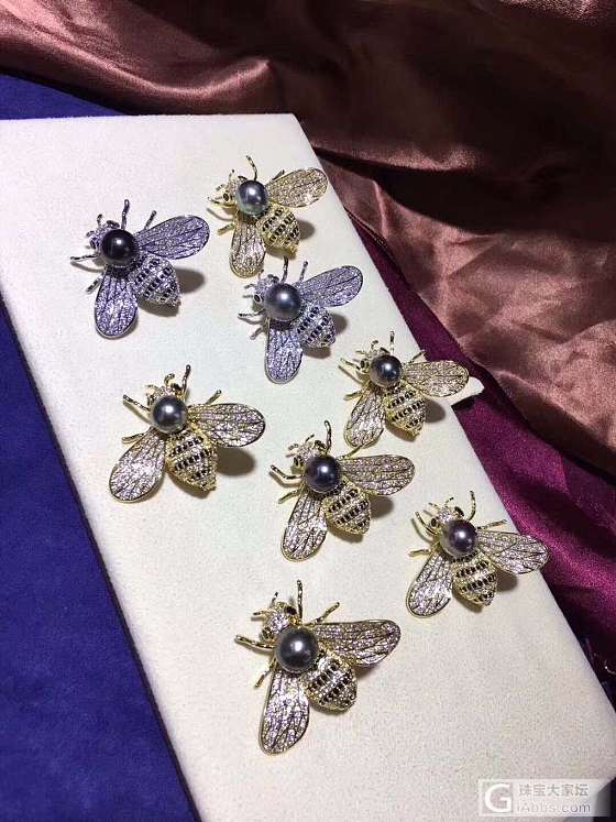 胸花系列_胸饰海水珍珠