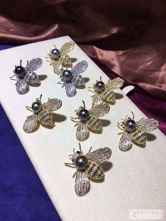 胸花系列_胸饰海水珍珠