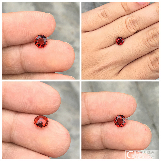 【福利】1.38ct 坦桑尼亚 甜橘色 枕形 全净 Malaya 石榴石 收藏_石榴石刻面宝石