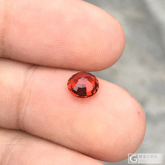 【福利】1.38ct 坦桑尼亚 甜橘色 枕形 全净 Malaya 石榴石 收藏_石榴石刻面宝石