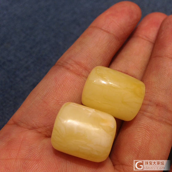 388元秒杀白花桶珠一对_配件蜜蜡