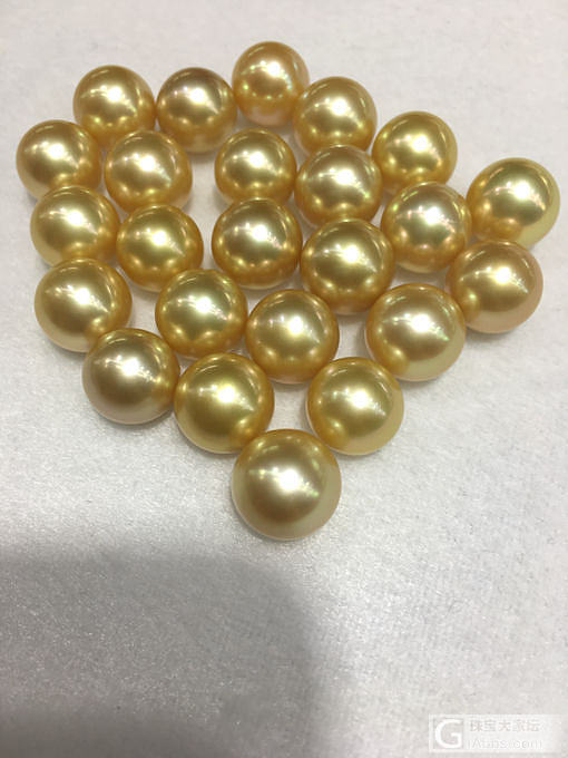 菲律宾金珠11-12mm正圆无瑕_海水珍珠