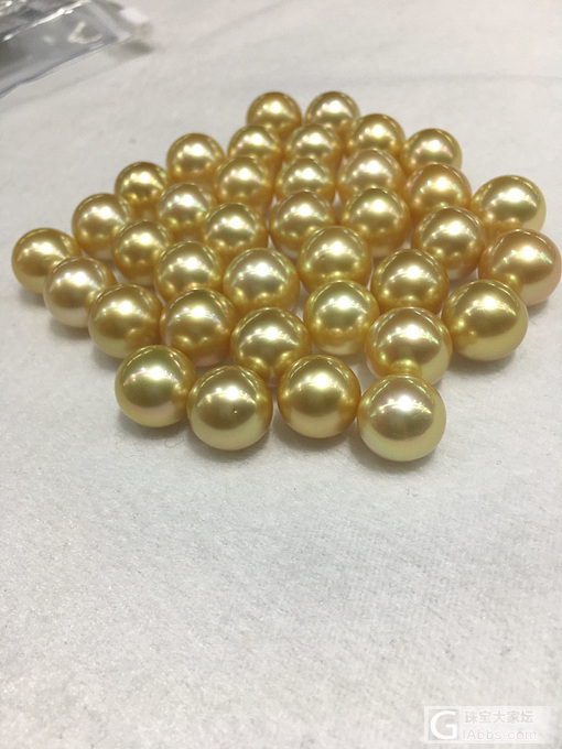 菲律宾金珠12-13mm正圆微微瑕_海水珍珠