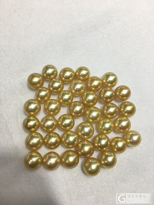 菲律宾金珠12-13mm正圆微微瑕_海水珍珠