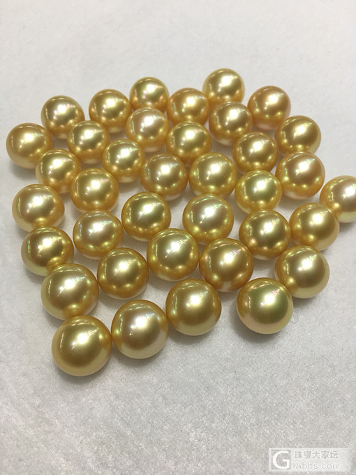 菲律宾金珠12-13mm正圆微微瑕_海水珍珠
