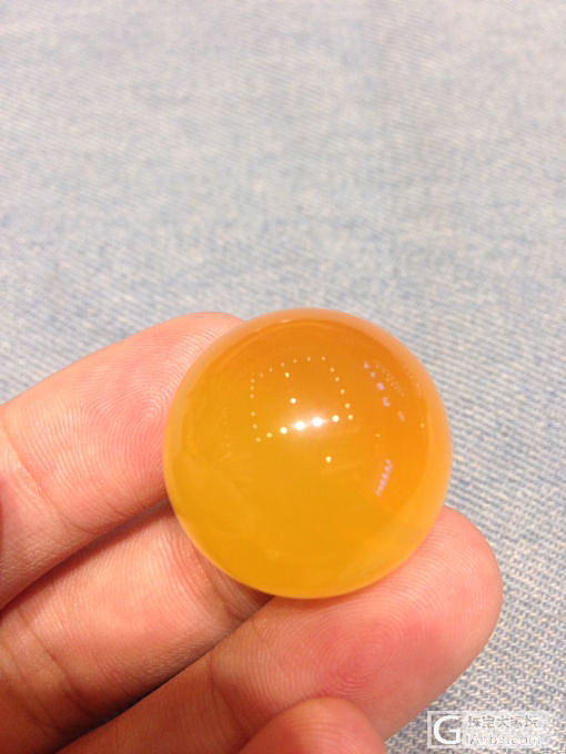 鸡油黄蜜蜡圆珠_配件蜜蜡