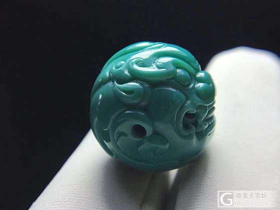 纯天然原矿瓷釉精品精工兽珠_配件松石