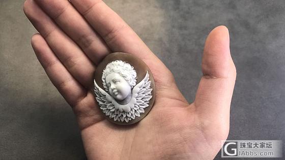 意大利贝雕 分享一枚可爱的大天使_雕刻贝壳