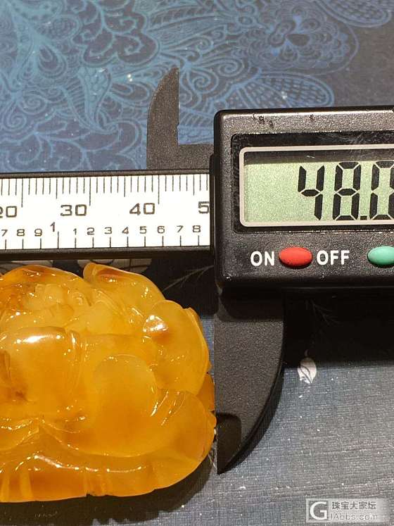 蜜蜡牡丹花_挂件花件琥珀蜜蜡