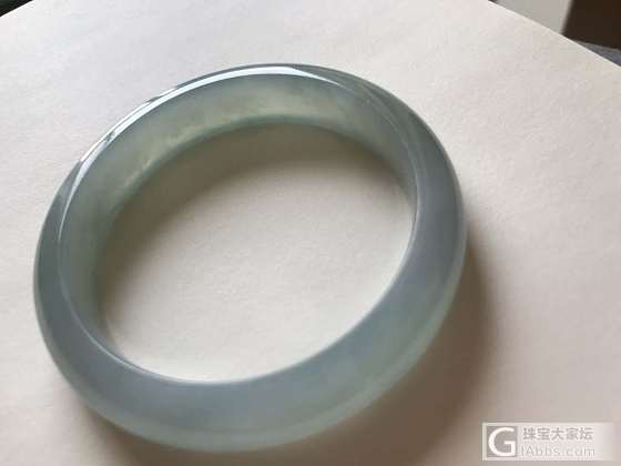 新入的晴水翡翠。在翡翠涨价之际捡了个小漏。_手镯翡翠