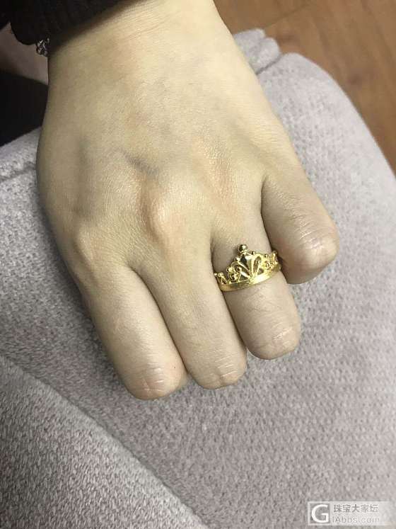 哈哈，终于到货了，期盼已久_手链戒指金