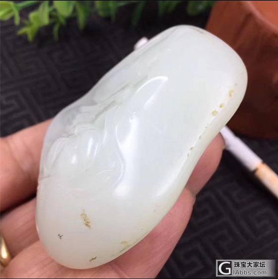 【德品玉斋】：精品羊脂级收藏重器：莲花观音小摆件！_摆件和田玉