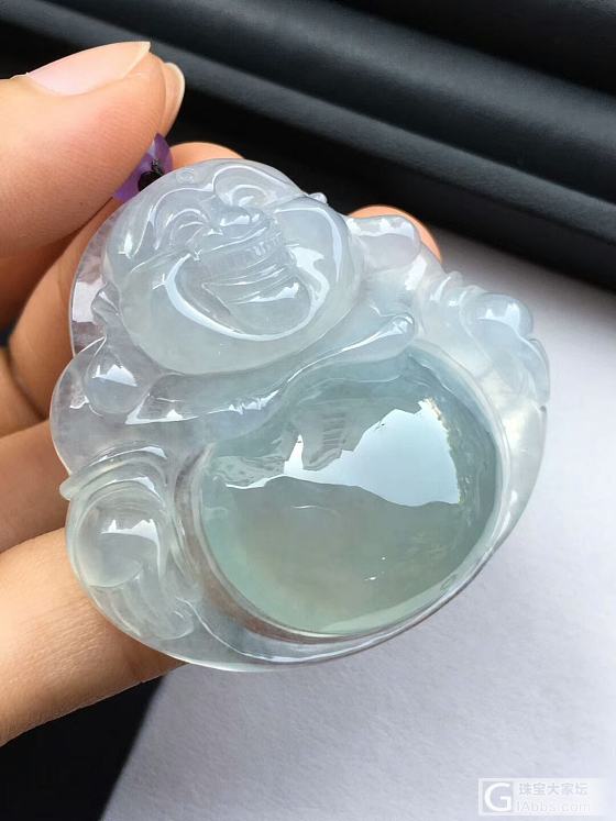 有喜欢如此大件大肚佛公的么_挂件翡翠