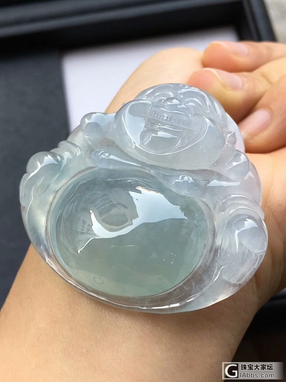 有喜欢如此大件大肚佛公的么_挂件翡翠