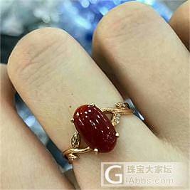阿卡赤血戒指_戒指珊瑚