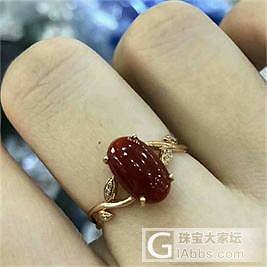 阿卡赤血戒指_戒指珊瑚