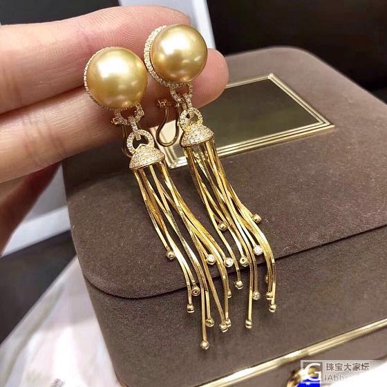 金猪流苏_耳饰海水珍珠