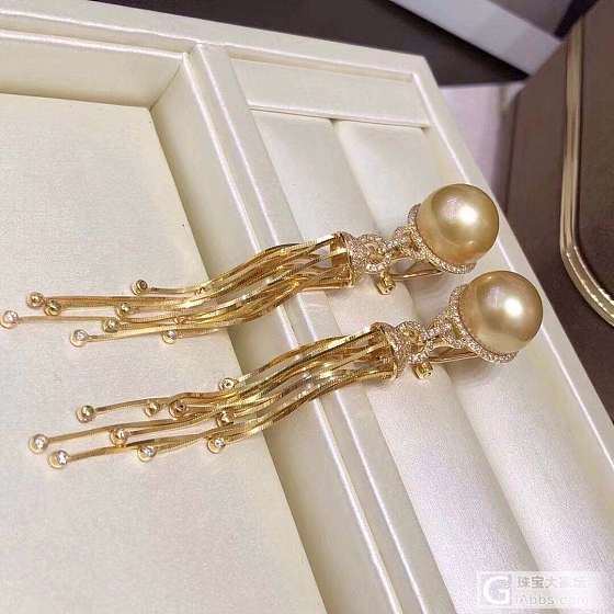 金猪流苏_耳饰海水珍珠