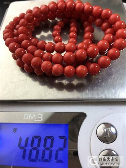 天然红珊瑚手链_珠串珊瑚