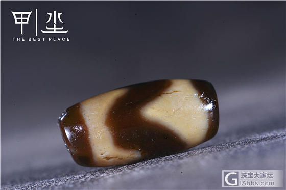 [甲坔】千年藏传至纯虎牙图案老天珠_天珠