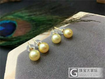 珍珠耳钉_耳钉珍珠