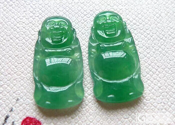 凤玉翡冰种满绿佛公_挂件翡翠