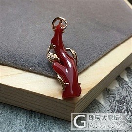 阿卡牛血吊坠_吊坠珊瑚