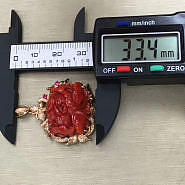 阿卡牛血雕刻吊坠_吊坠珊瑚