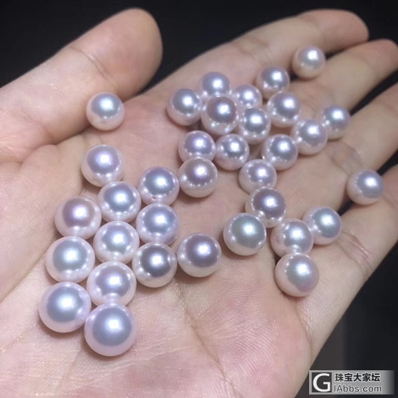 akoya8.5-9mm，一共35颗珠子，滑皮，光泽不错，通货走窗口私聊_海水珍珠