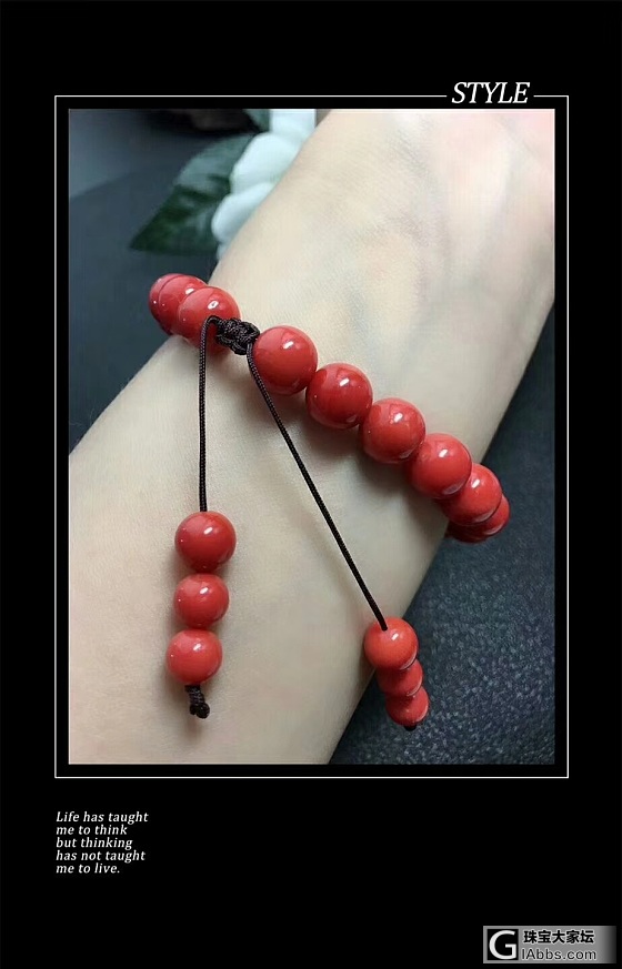 天然红珊瑚10mm 特深色手链 男女佩戴均可 送证书 送礼盒 🍒🍒13880_珊瑚