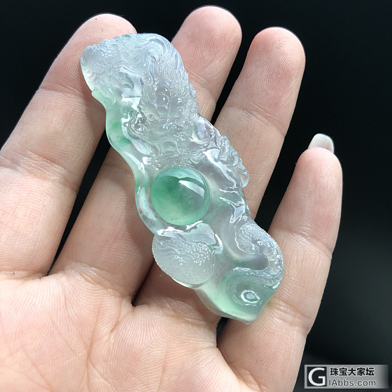 蟠龙戏珠_设计翡翠